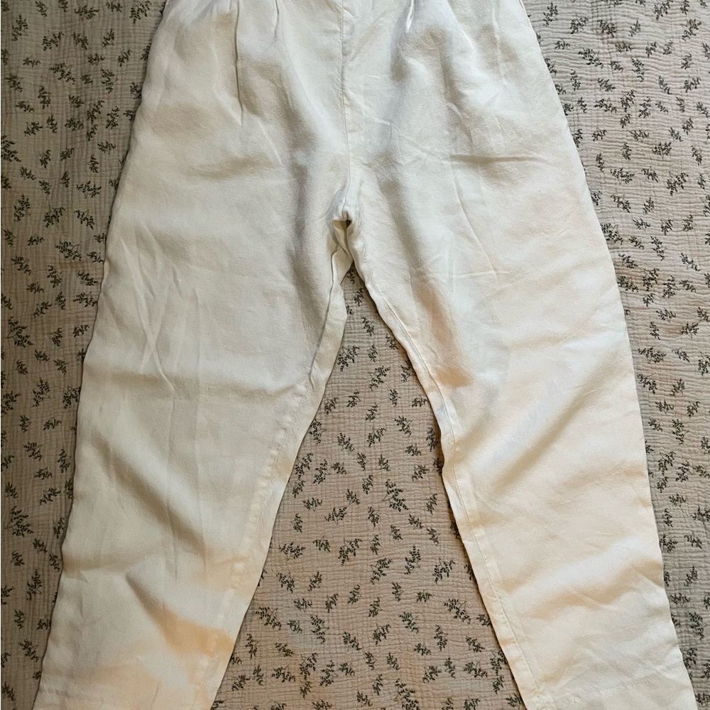Vintage High Waisted Linen Pants